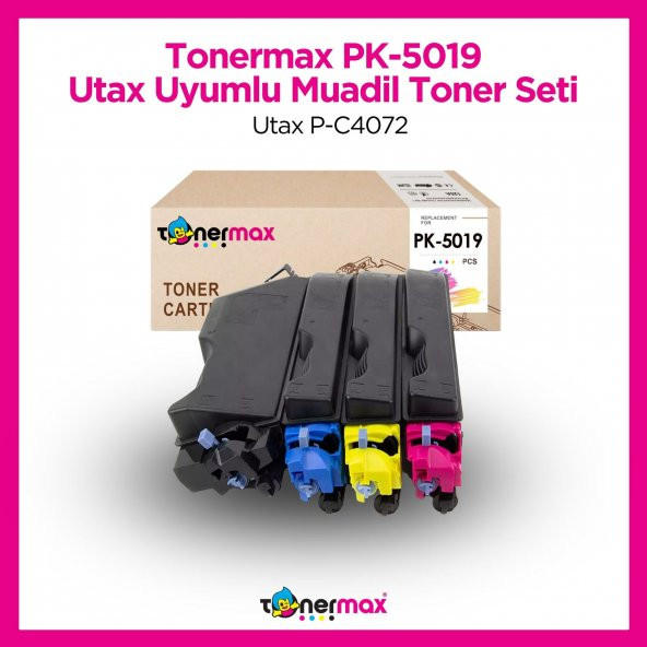 Utax PK-5019 Muadil Toner - Takım / Utax P-C4072 ürün görseli 1