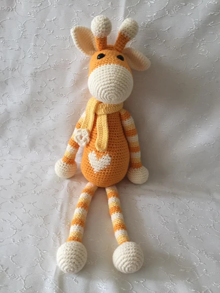 Sevimli Zürafa Amigurumi Organik Oyuncak ürün görseli 1