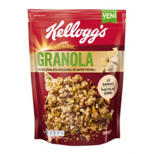 Kellogg'S 300 Gr Granola Beyaz Cıkolatalı Antep Fıstıklı ürün görseli 1