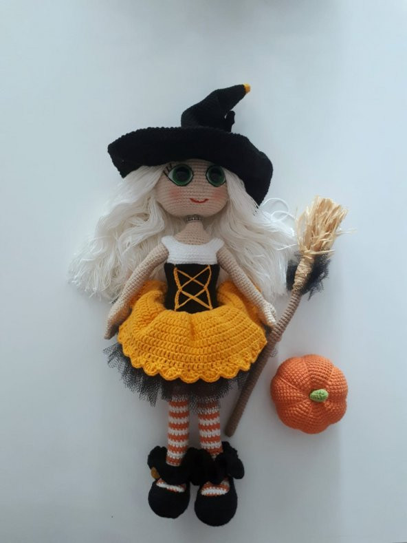 Tatlı Cadı Amigurumi Organik Oyuncak ürün görseli 1