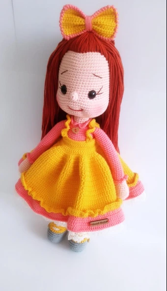 Cimcime Bebek Amigurumi Organik Oyuncak - Resim 3