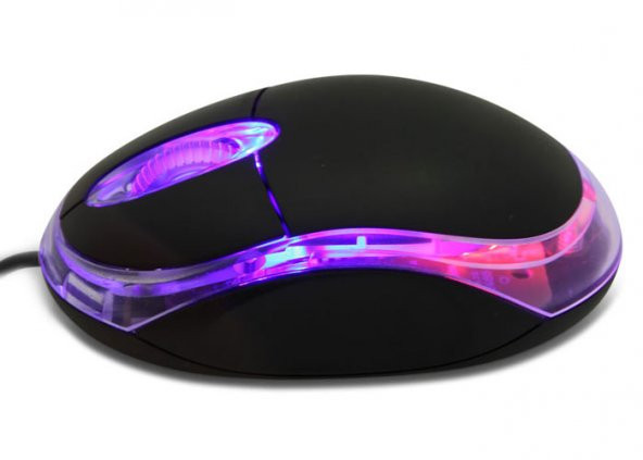 Everest KM-6809 Usb Siyah Işıklı Optik Mouse ürün görseli 1