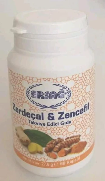 Ersağ Zerdeçal Zencefil Gıda Takviyesi ürün görseli 1