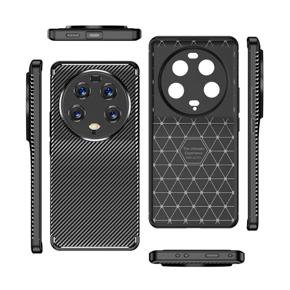 Vendas Xiaomi Mi 13 Ultra Uyumlu Deep Dizayn Auto Focus Tasarımlı Karbon Dizayn Kılıf ürün görseli 1