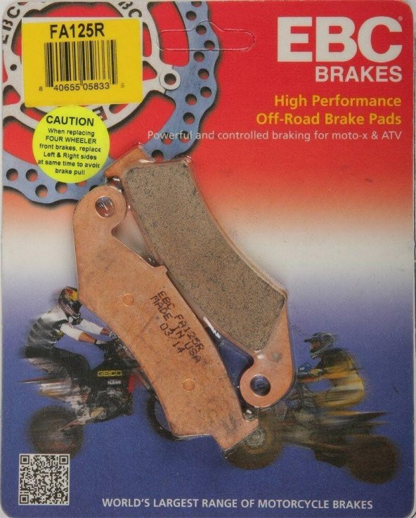 Ebc Fa125R 1990-1993 Honda NX 250 Uyumlu Ön Fren Balatası Sinterli Balata ürün görseli 1