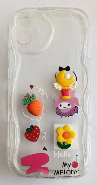 Samsung Galaxy A05 Uyumlu Emojili Kalın Yumuşak Şeffaf Kılıf ürün görseli 1