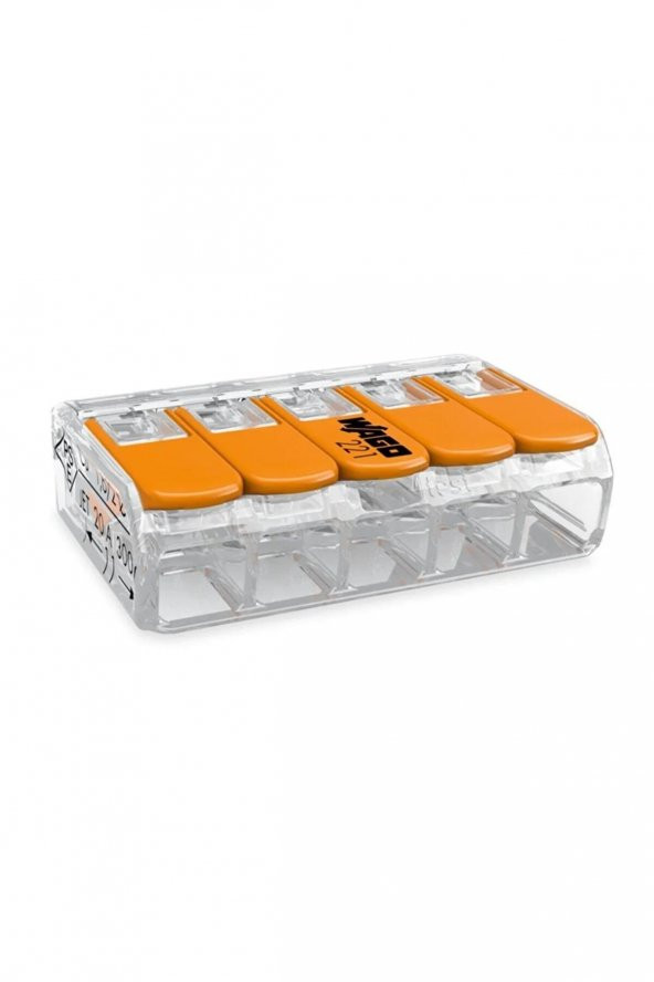 Wago Çok Amaçlı Konnektör 5x4MM (25ad)  WAG221415 ürün görseli 1