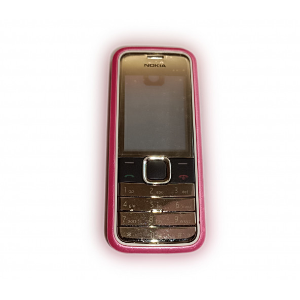 Nokia 7310c Kasa Kapak Tuş Takımı 7310 Supernove Uyumlu Pembe Renk Orta Kasa Ön Kapak Arka Kapak Tuş Takımı ürün görseli 1