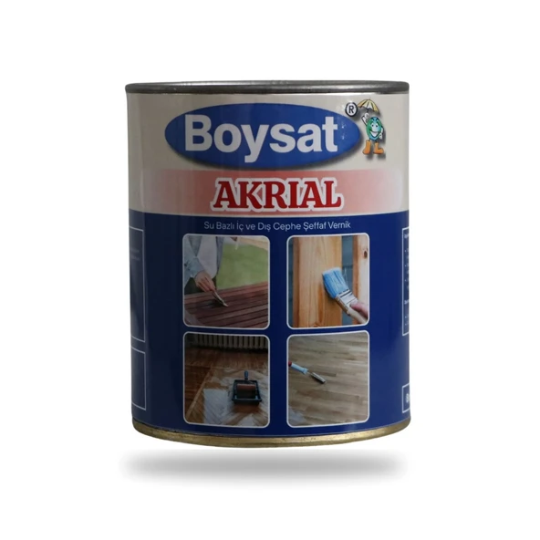 Akrial Su Bazlı İç ve Dış Cephe Şeffaf Vernik 0.75 Kg ürün görseli 1