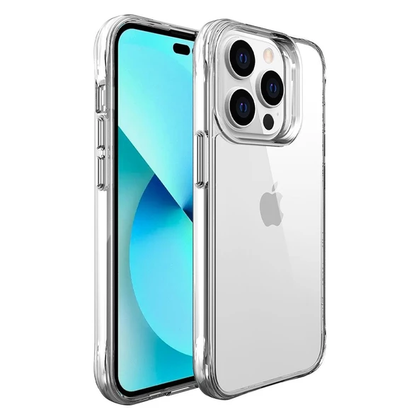 Smcase Apple iPhone 14 Pro Max Kılıf Okka Crystal Shockproof Tpu Kapak ürün görseli 1