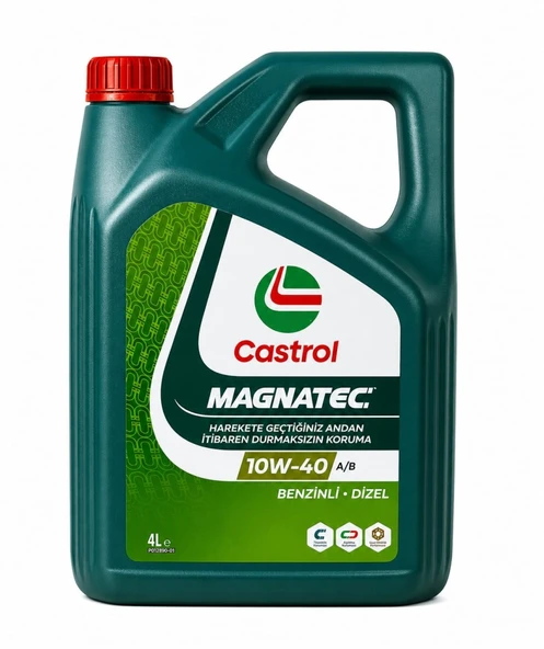 CASTROL 10W-40 A3/B4 MAGNATEC BENZİNLİ 4LT ÜT:2026 ürün görseli 1