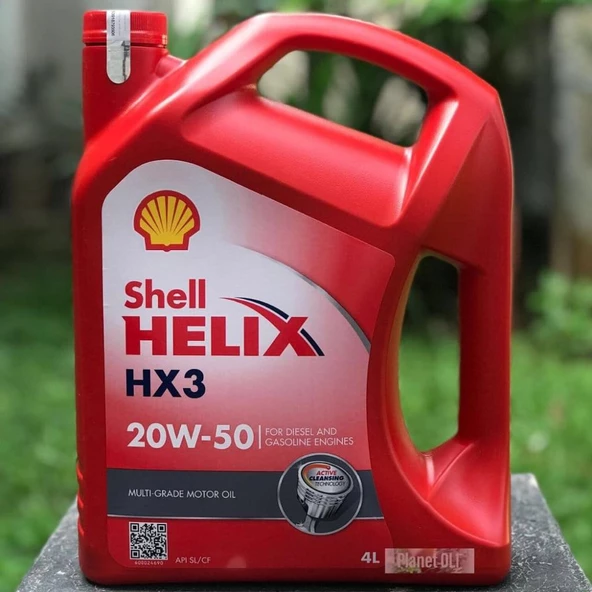 SHELL HELİX HX3 20W-50 MOTOR YAĞI 4LT Ü.T:2024 ürün görseli 1