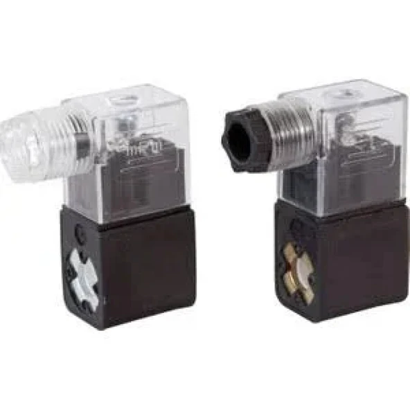 Pnömatik Valf Ventil Bobin Ve Soket 10mm - 12/24/110/220V Ac/Dc ürün görseli 1