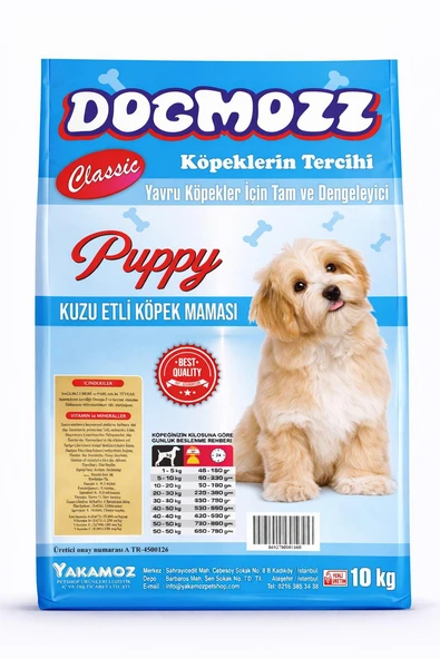 Dogmozz Classic Kuzulu Puppy Yavru Köpek Maması 10 kg ürün görseli 1