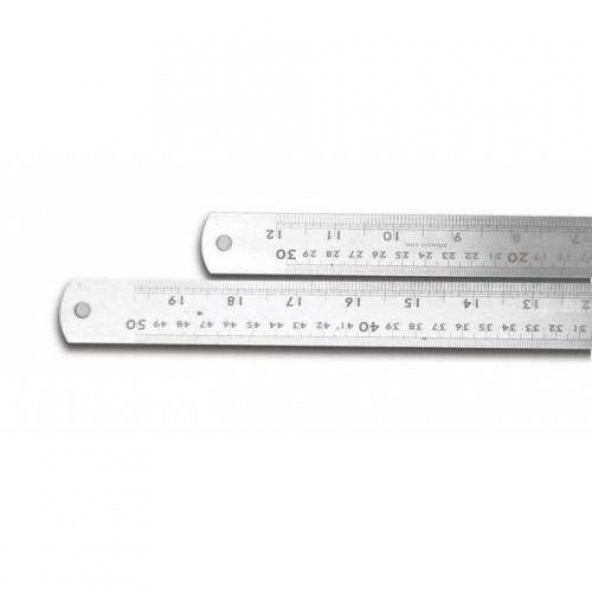 ÇELİK CETVEL 30 CM INCH ÖLÇÜLÜ ürün görseli 1