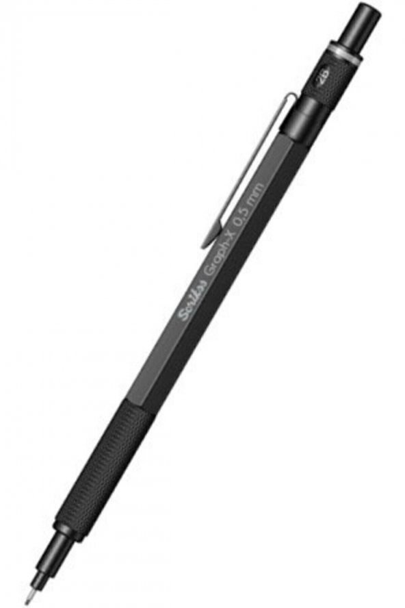 Scrıkss Graph-x Metal Color Mat Siyah 0.5 Mm Versatil Kalem ürün görseli 1