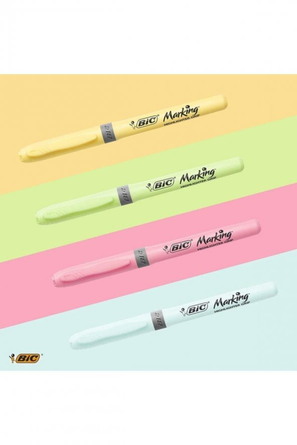 Fosforlu Kalem Brite Liner Pastel 4 Renk - Resim 2