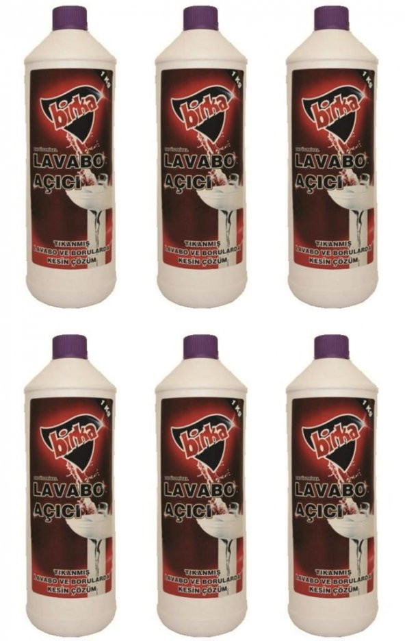 Birka Sıvı Lavabo Açıcı 1 Kg. x 6 Adet ürün görseli 1