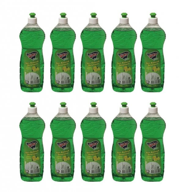 Limon Kokulu Sıvı Bulaşık Deterjanı 750 ml. x 10 adet ürün görseli 1