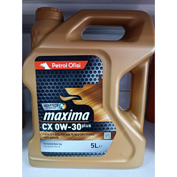 Petrol Ofisi Maxima CX 0W-30 5 LT Motor Yağı 2026 üretim ürün görseli 1