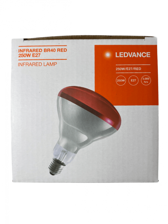 Osram Ledvance 250w Infrared Ampul Br40 E27 Isıtıcılı Lamba Kırmızı Işık (4 Adet) ürün görseli 1