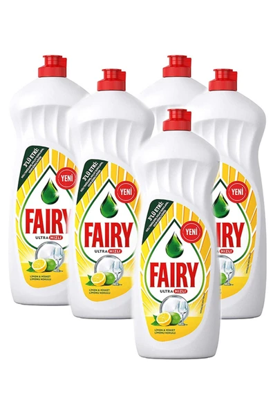 Fairy Ultra Hızlı Limon & Misket Limonu Kokulu 650 Ml x 5 Adet ürün görseli 1