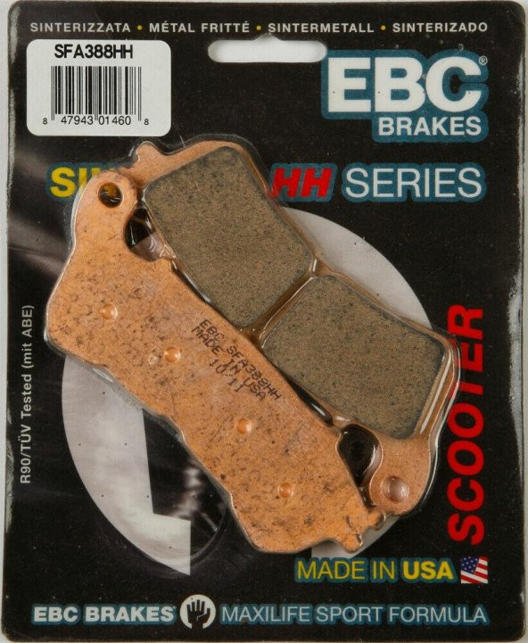 Ebc Sfa388Hh 2007-2014 Honda SH 300 Uyumlu Ön Fren Balatası Sinterli Balata ürün görseli 1