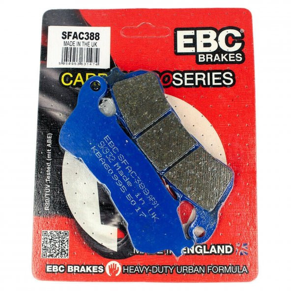 Ebc Sfac388 2007-2014 Honda SH 300 Uyumlu Ön Fren Balatası Karbon Balata ürün görseli 1