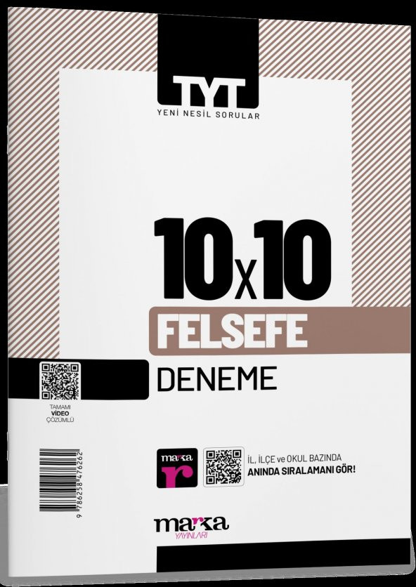 TYT Felsefe 10 x 10 Deneme Marka Yayınları ürün görseli 1