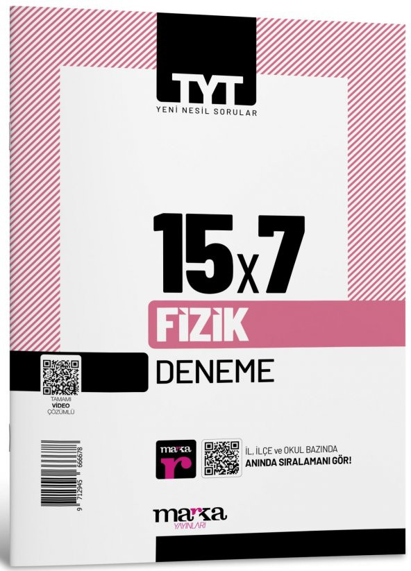 TYT Fizik 15 x 7 Deneme Marka Yayınları ürün görseli 1