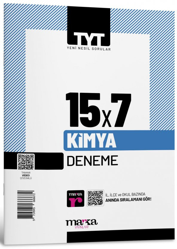 TYT Kimya 15x7 Deneme Marka Yayınları ürün görseli 1
