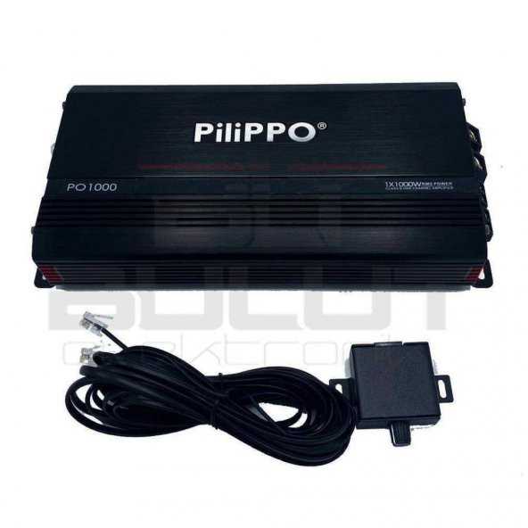 Pilippo PO-1000 1X1000 Watt Mono Class D Oto Amfi ürün görseli 1