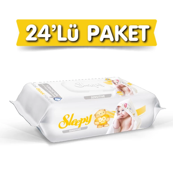 Sleepy Sensititive Islak Havlu 24X90 lı 24 Paket 2160 Yaprak ürün görseli 1