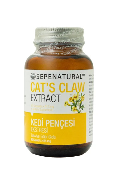 Cat's Claw Extract 90 Kapsül 360 mg Kedi Pençesi Ekstrakt Ekstre ürün görseli 1