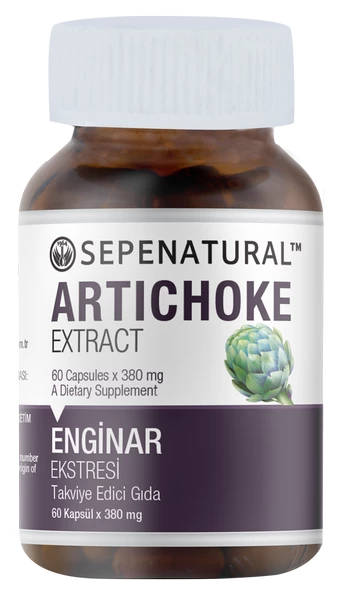 Artichoke Extract 60 Kapsül 380 mg Enginar Ekstrakt Ekstresi ürün görseli 1