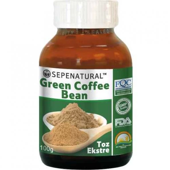 Green Coffee Bean Extract Yeşil Kahve Çekirdek Ekstresi 100 gr ürün görseli 1