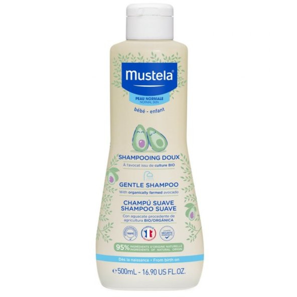 Mustela Gentle Baby Shampoo 500 ml Şampuan ürün görseli 1