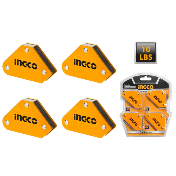 INGCO ING-AMWH4001 Manyetik Kaynak Tutucu 4'LÜ Set ürün görseli 1