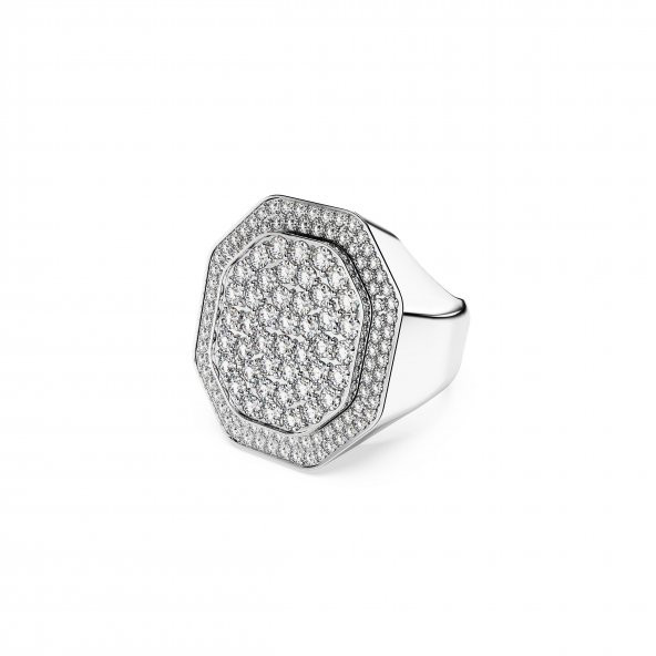 5651378 Swarovski Yüzük Dextera:Ring Signet Cre/Rhs 55 ürün görseli 1