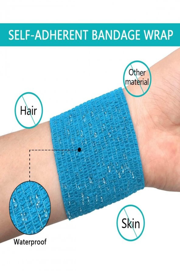 Elastik Kendinden Yapışkanlı Koban Bandaj 12 Ad - Resim 3
