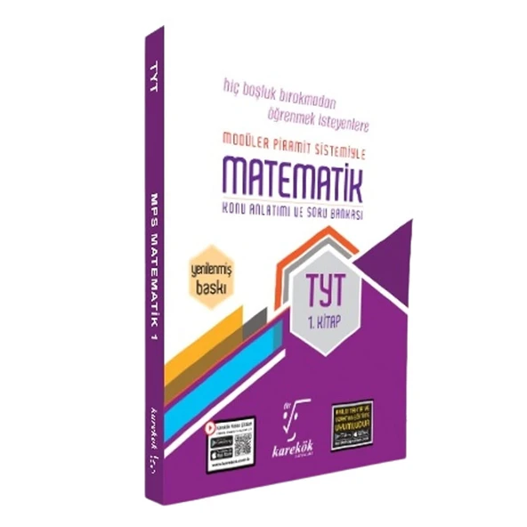 Karekök Yayınları TYT Matematik MPS Konu Anlatımı Soru Bankası 1. Kitap ürün görseli 1