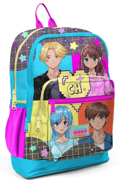 Coral High Mavi Anime İlkokul ve Günlük Sırt Çantası - Kız Çocuk ürün görseli 1