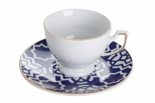 Porland Morocco Desen7 Mor Tabaklı Çay Fincanı 170cc  04A+P019262 ürün görseli 1