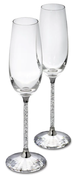 255678 Swarovski Ev Dekorasyon Crystalline Toasting Flutes (Set Of 2) ürün görseli 1
