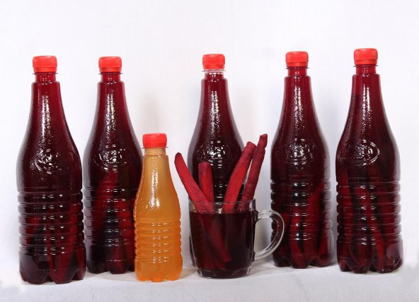 kalı şalgam  1 Lt ACISIZ Kalı Ev Yapımı Şalgam Suyu - Resim 3