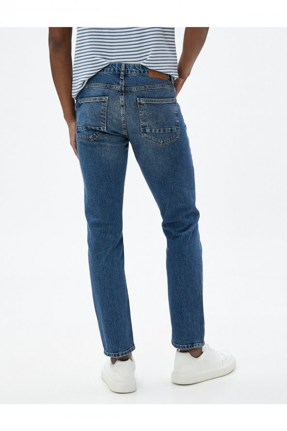 Straight Fit Kot Pantolon - Mark Jean - Resim 4