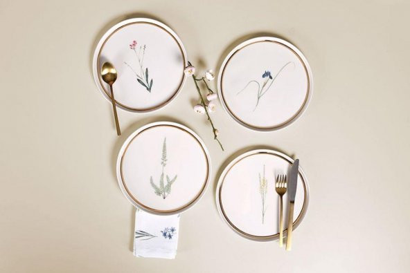 Porland Botanical 4Iü Pasta Takımı 21 cm 04ALM007234 ürün görseli 1