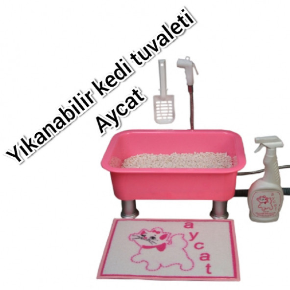 Yıkanabilir Kedi Tuvaleti Aycat Medium Paket ( PEMBE ) ürün görseli 1