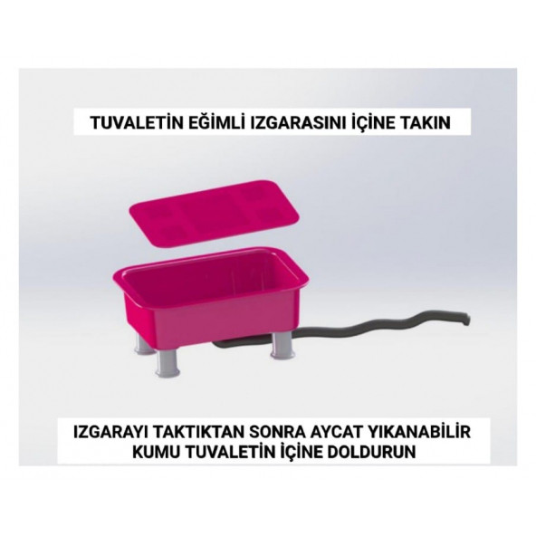 Yıkanabilir Kedi Tuvaleti AYCAT - Resim 6