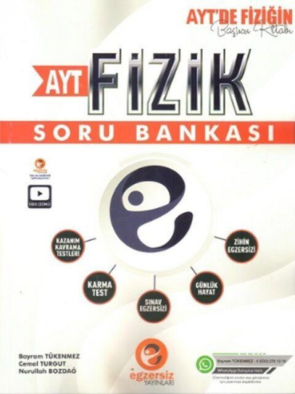 Ayt Fizik Soru Bankası Egzersiz Yayınları ürün görseli 1